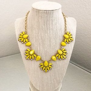 J Crew Yellow Statement Necklace